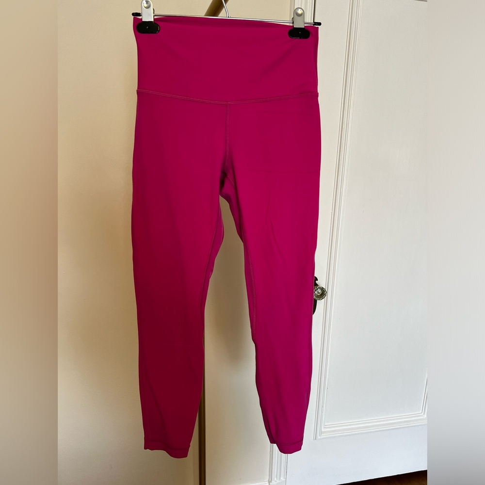 Pink lululemon leggings. Size 6. Great condition